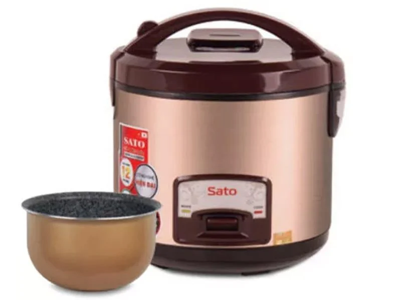 Nồi cơm điện lòng niêu Sato 18B035 - 1.8 lít 700w, bảo hành chính hãng 12 tháng